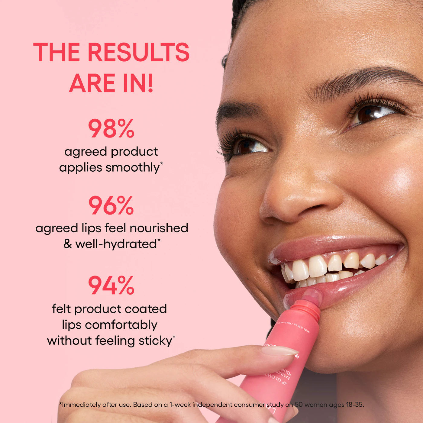 Bálsamo hidratante ligero Lip Glowy con manteca de karité