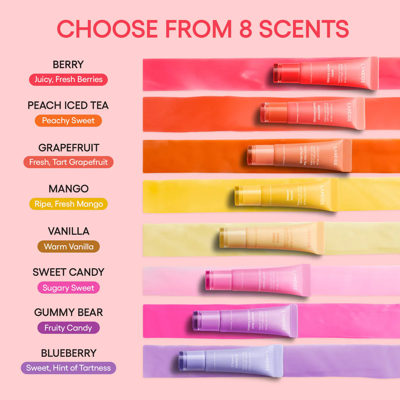 Bálsamo hidratante ligero Lip Glowy con manteca de karité
