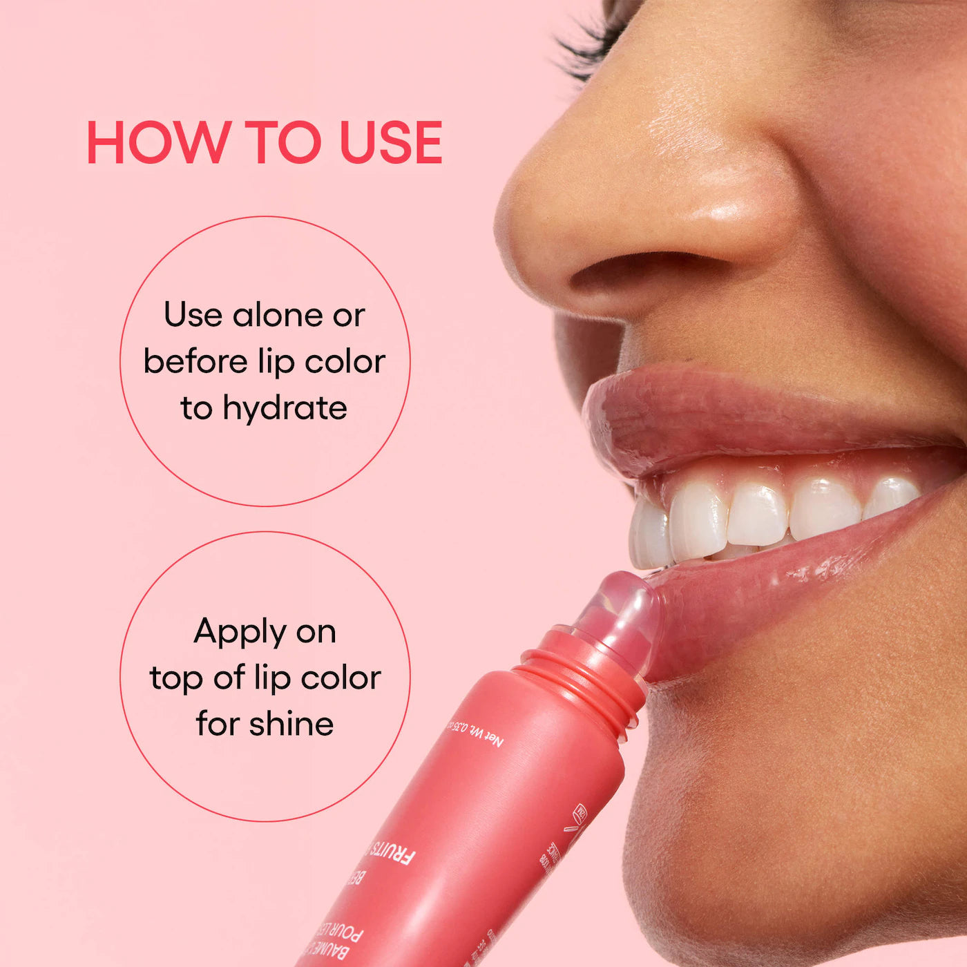 Bálsamo hidratante ligero Lip Glowy con manteca de karité
