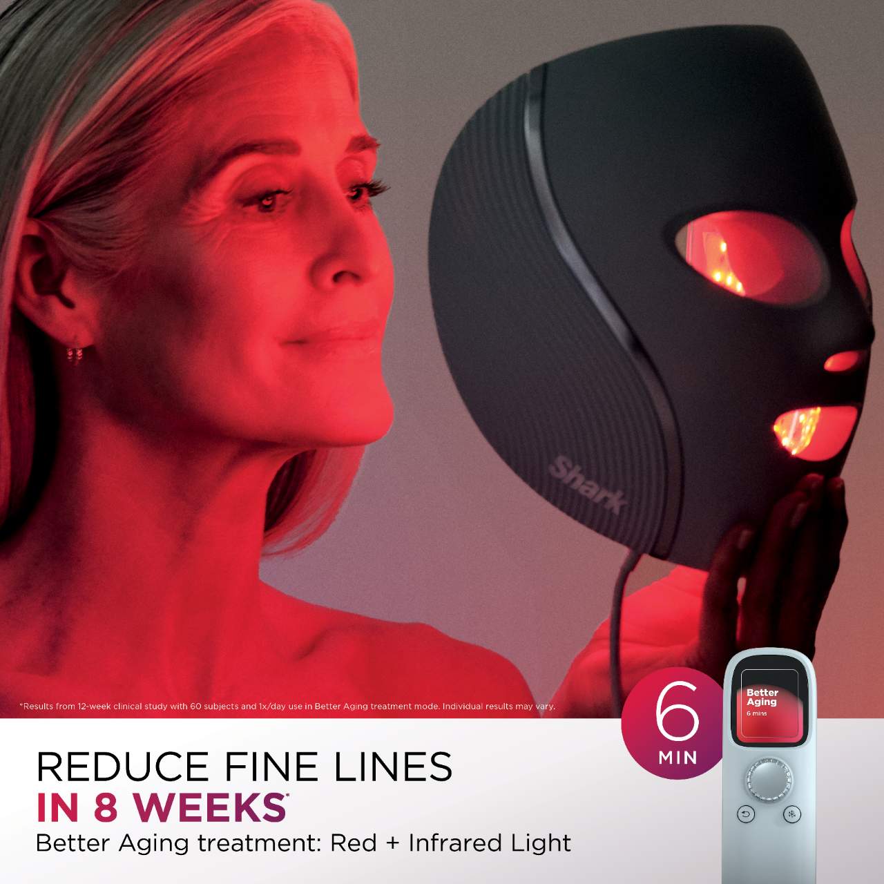 Máscara facial refrescante y LED CryoGlow™