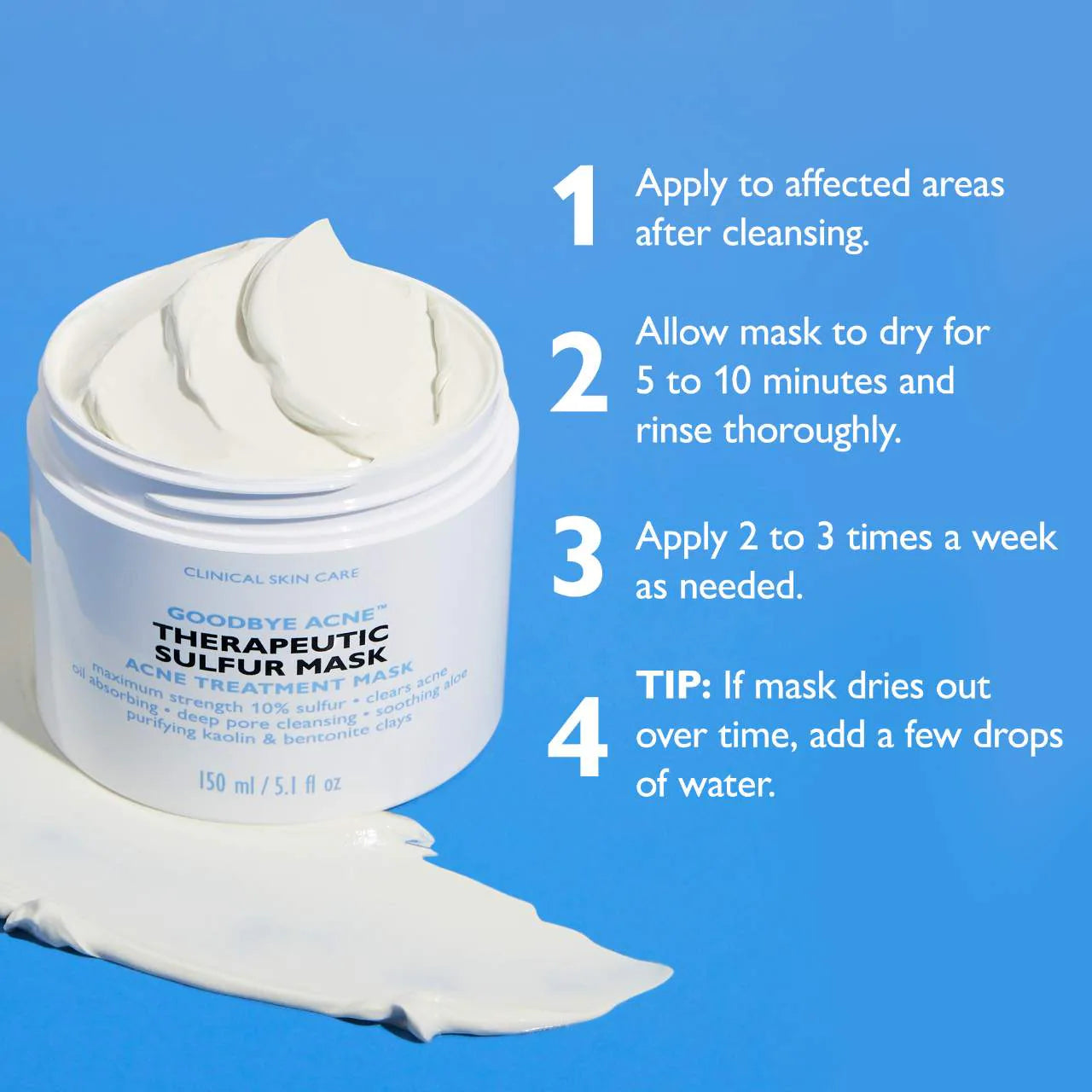 Mascarilla terapéutica de azufre Goodbye Acne™
