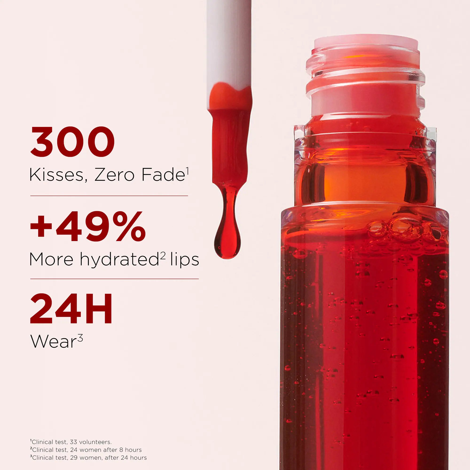 Tinte labial hidratante a base de agua, resistente a los besos y con acabado mate
