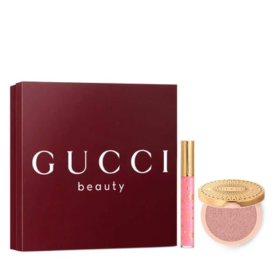 Set de regalo de iluminador y brillo labial Glow