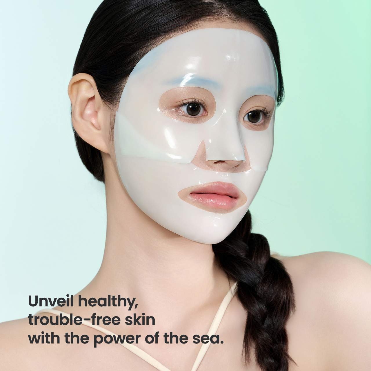 Mascarilla refrescante profunda de algas marinas (paquete de 4) para calmar y controlar el sebo