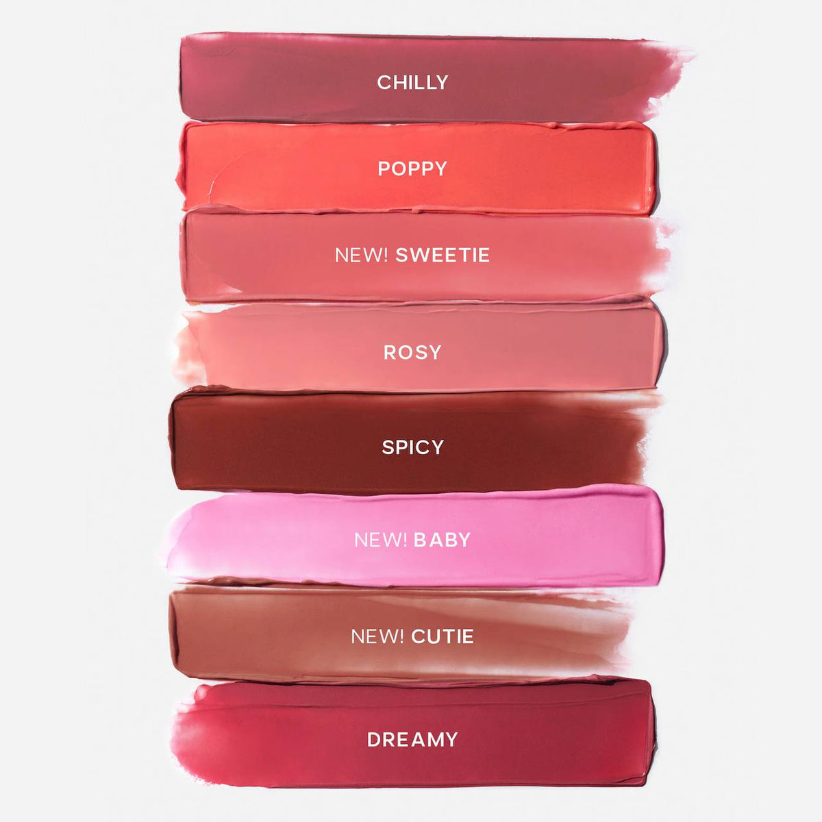 Saie Dew Blush shade color swatches