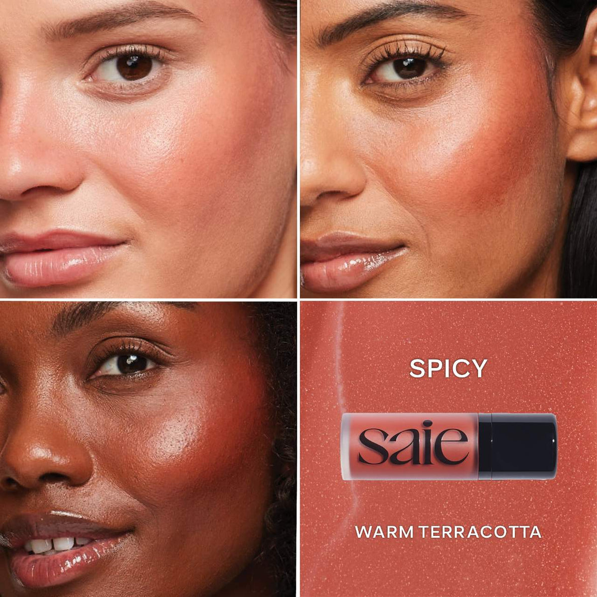 Saie Dew Blush Spicy shade